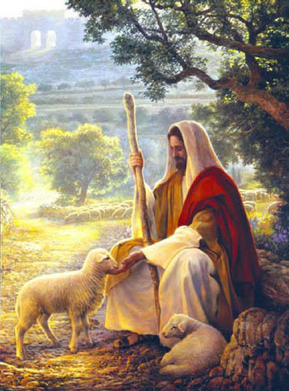 Pastor y su oveja