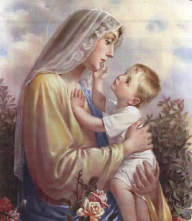 Virgen María y Jesús
